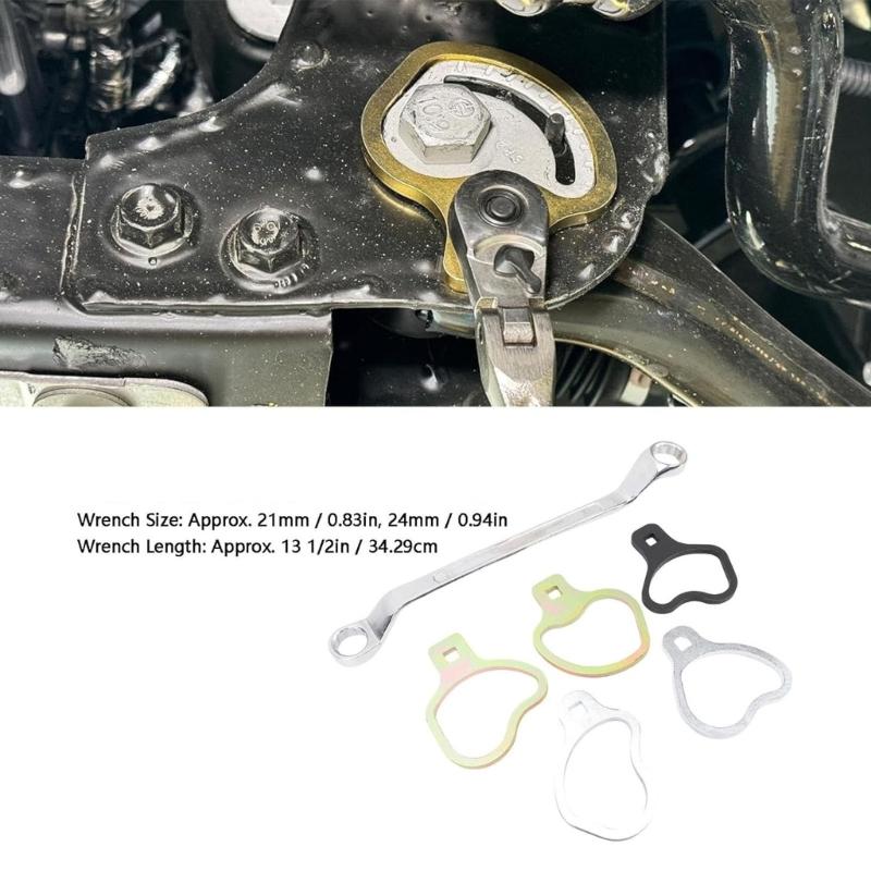 Professional Automotive 41620 Cambers Alignment Tool For Cars Includes 5 Adjustable Holders And Extended 14.5" Wrench