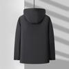 Winter Hooded Removable Medium and Long Business Leisure Middle-aged and Elderly Padded Jacket