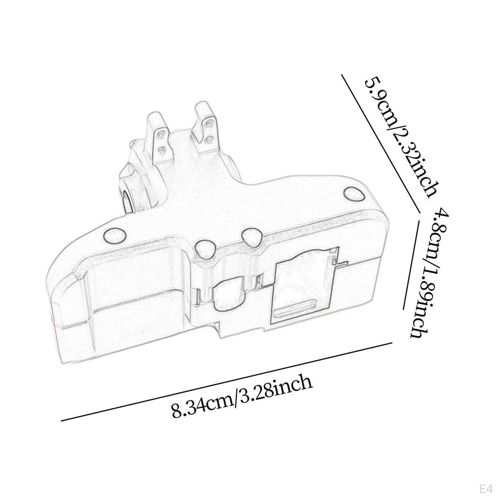 1/14 RC Car Rear Gearbox Cover Replacements Aluminum Alloy Sturdy for 14210 14209