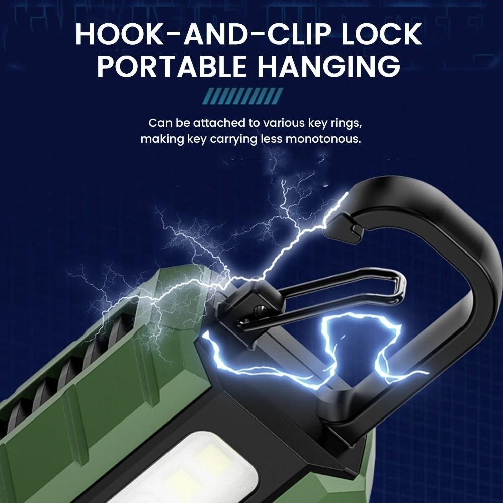 Dual Light Source Mini Keychain Light Waterproof Emergency Work Lights  Emergency Use