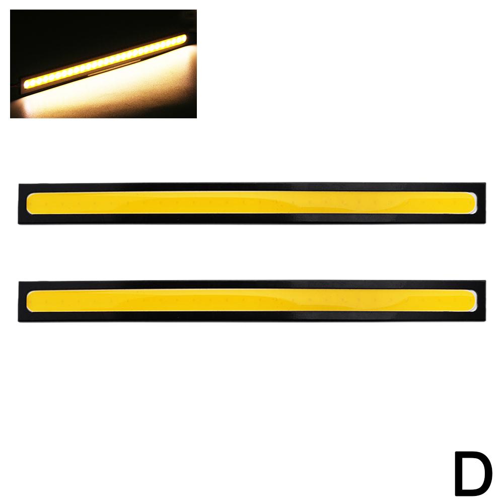 1PCS 17CM LED DRL Waterproof Driving Daytime Running Lights Strip 12V COB LED Car Aluminum Stripes Lights