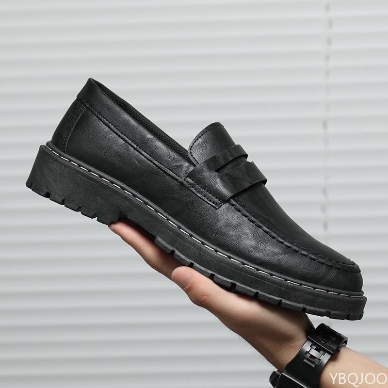 New Men'S Lazy Loafers Comfort Casual Sneaker Men Non Slip Work Shoes Male Platform Versatile Leather Shoes  De Hombre
