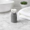 3D Printed Cotton Swab Storage Box, Mini Dustproof Spiral Cap Organizer, Honeycomb Appearance Container for Travel Cosmetic Bags Small Item
