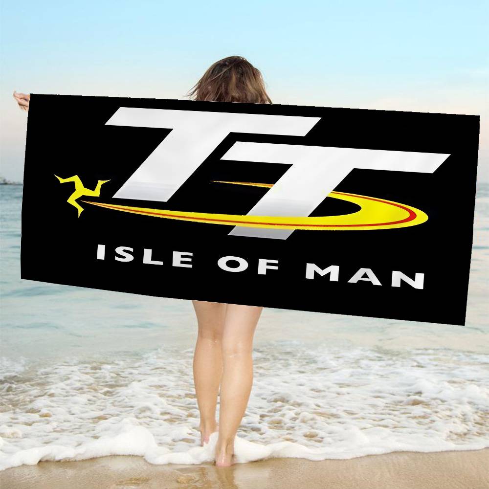 Asciugamano da Spiaggia Anime I-Isle Of Man TT Morbido Assorbente Lavetta Regali per Bambini Viaggio Campeggio Palestra