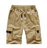 Pantaloncini da lavoro da uomo in cotone a vestibilità larga con tasche multiple