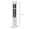 Portable Air Cooler Vertical Bladeless Fan USB Desktop Air Conditioner Fan Mini Cooling Tower Fan for Home Office