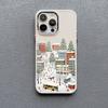 The City Winter Street Snow Scene Silicone Phone Case For iphone 13 12 11 Pro Max 16 15 14 Pro Max Plus XR XS X 7 8 SE2 Covers