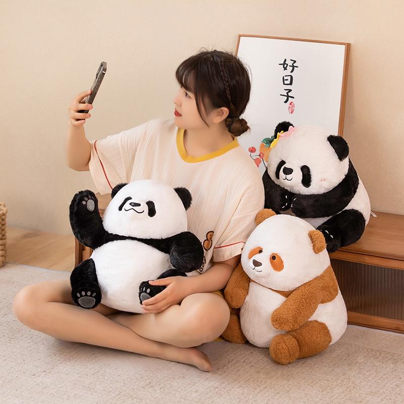 Cute And Realistic Panda Plush Toy With Pp Cotton Filling Perfect Birthday Gift For Kids