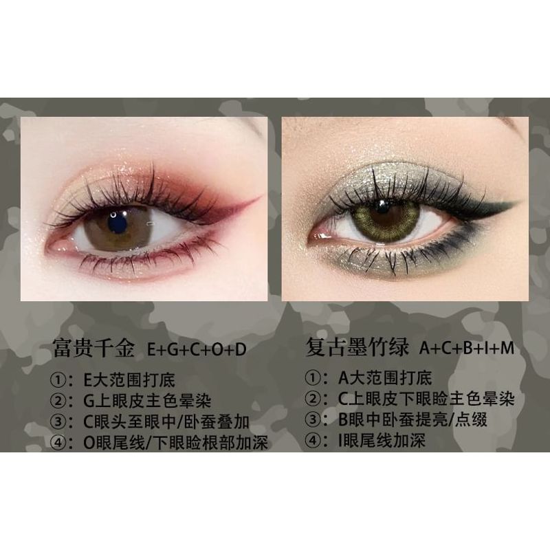 Kaxier - Zarte 15-Farben-Lidschattenpalette - 3 Typen