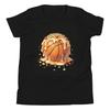 Melting Basketball Ice Cream Drip Sports Dessert Graphic Youth T-Shirt