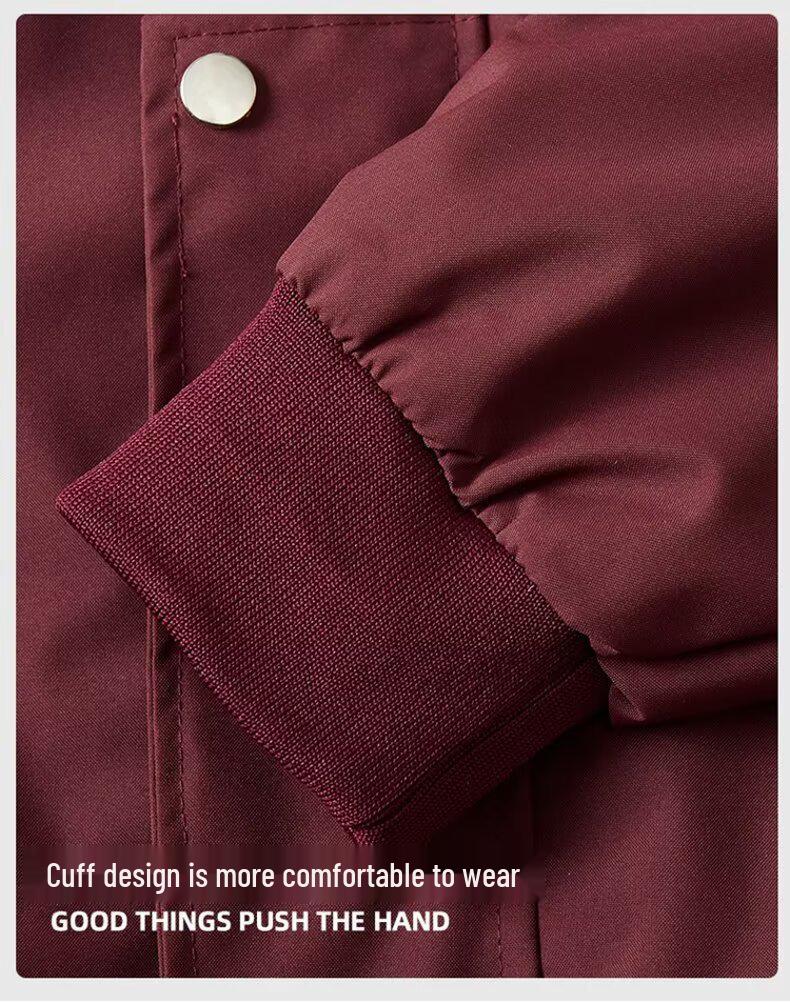 Herren Retro Amerikanischer Arbeitskleidung Windbreaker: Herbst Hipster Collegejacke