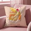 Whiskey Sour Cocktail Cushion Cover Multi-Scene Pillow Cover for Home & Car - Reversible, Soft & Durable for Daily Use