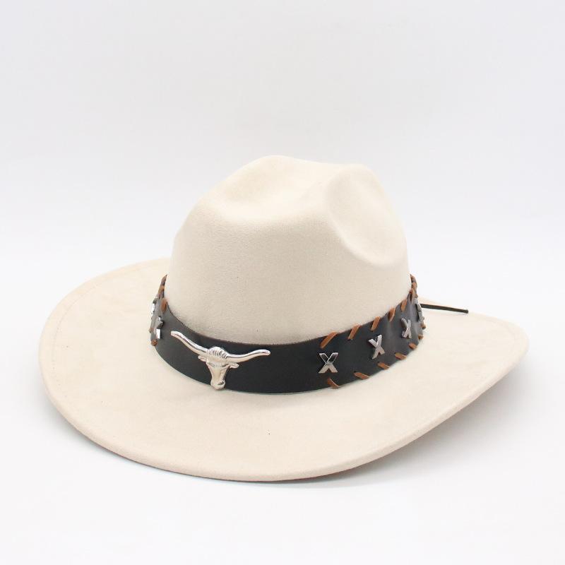 

Western Denim Mid-Roll Top Hat, Minority Men S And Women S Jazz Hat, European, American And British Style New Woolen Top Hat one size fits all 1 word j