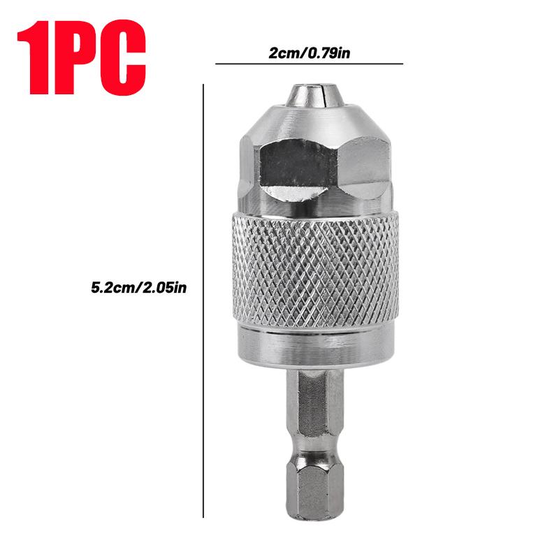 Hex Shank Drill Chuck Adapter Universal Heavy Duty Impact Drill Conversion Tool For Woodworking Home Repair Power Accessories