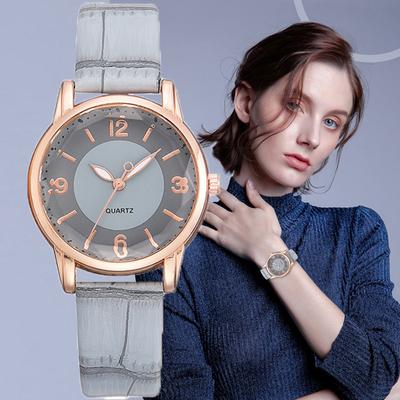 Fashion PU Strap Women's Quartz Watches Best Gifts Diamond Wristwatches for Girlfriend,Family,Friend