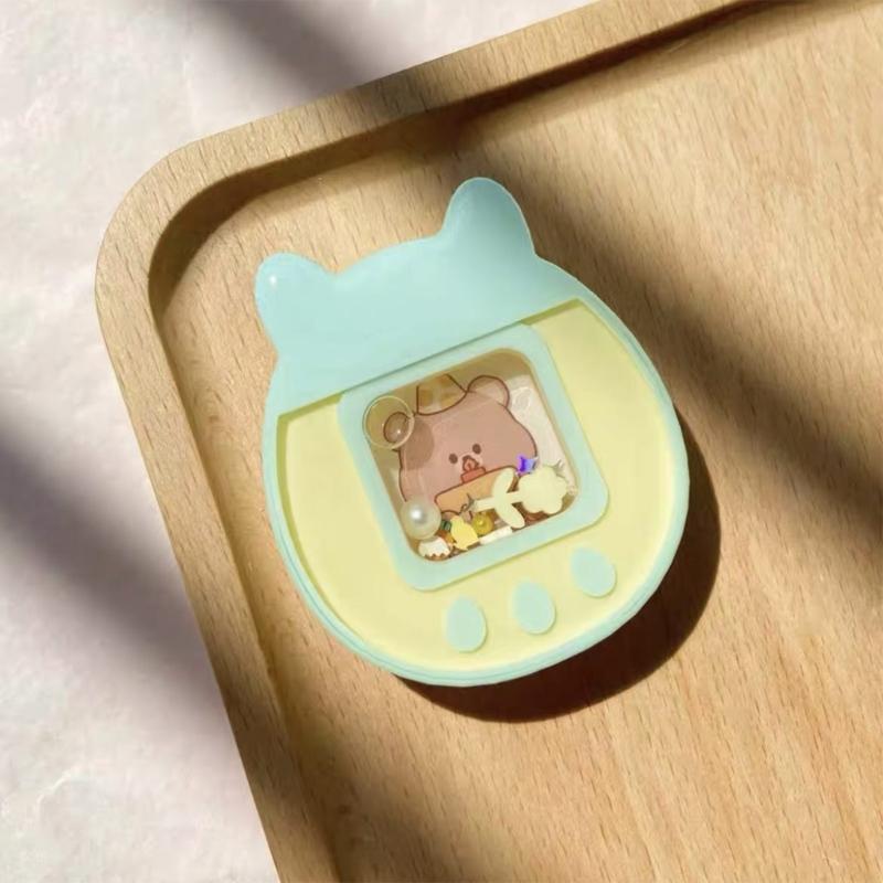 DIY Kitten Ornament Quicksand Silicone Epoxy Mold DIY Keychain Pendant Jewelry Crafting Mould for Valentines Love Gift