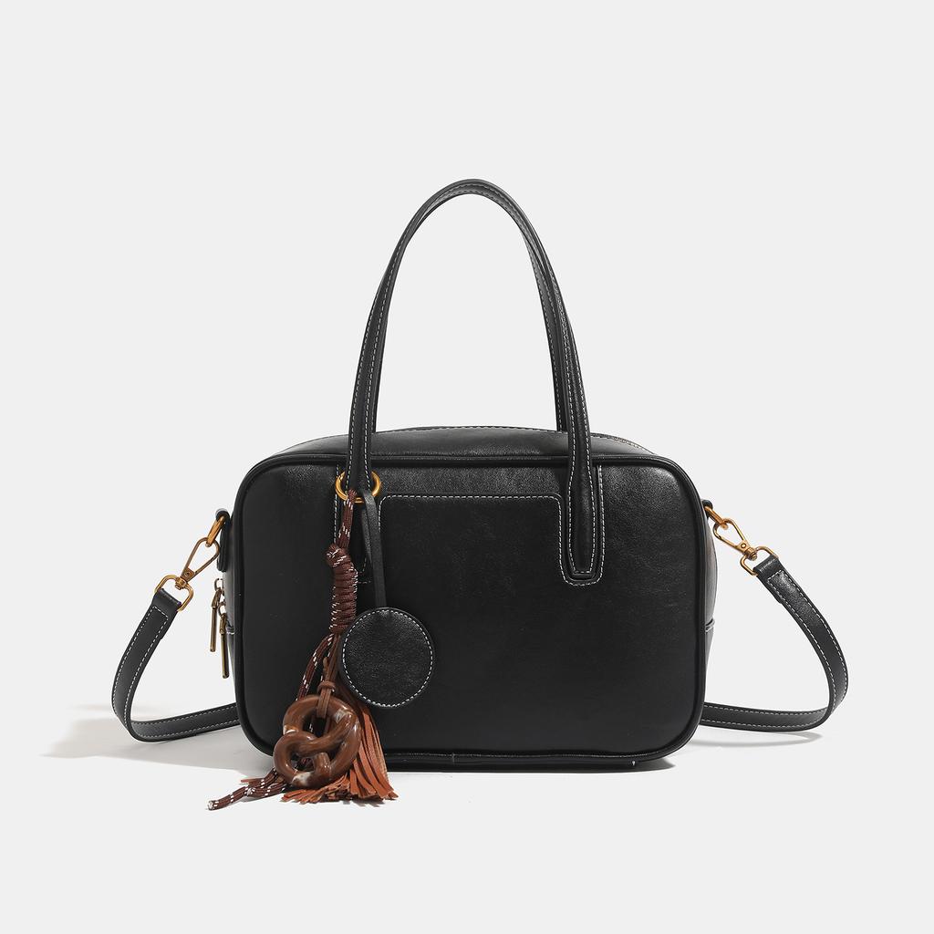 Women's Korean Version of Autumn and Winter New Large Capacity Boston Bag Commuter Handbag Shoulder Bag