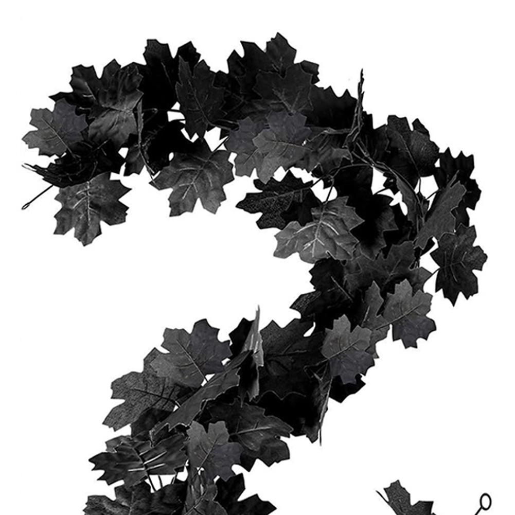 5.7FT Artificial Maple Leaf Garland Hanging Vines Maple Leaf Autumn Garland Wedding Thanksgiving Dinner Party Fireplace Decor