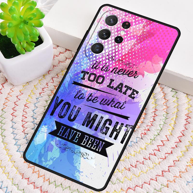 Never Forget To Make A Life Silicone Phone Case For Samsung Galaxy note 10 pro S26 S25 S24 S23 S22 S21 Plus S25Ultra Capa Cover