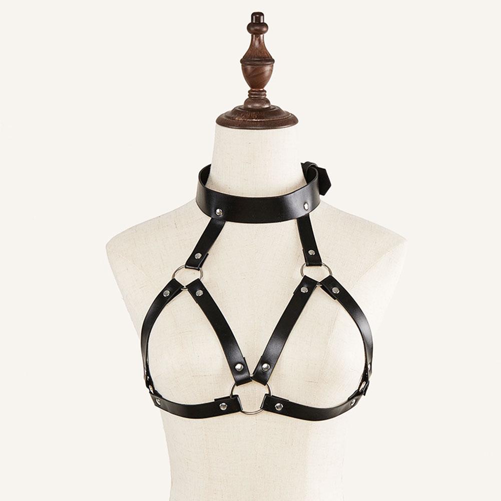 Women Sexy Body Harness Belt Sex toy straps  Bondage Lingerie Chest Harness Leather Lingerie Gothic Fetish Women Clothing