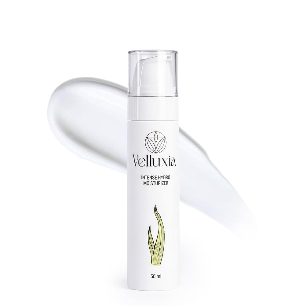 Velluxia Hydro Moisturizer - 50ml - 12-Hour Intense Hydration Cream with Hyaluronic Acid Complex & Ceramides - Lightweight Barrier Repair for Dry,