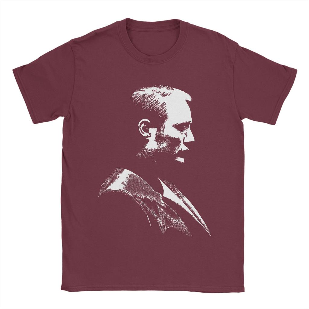 Men's Hannibal Lecter Mads Mikkelsen TV Series T Shirts Pure Cotton Clothing Funny Round Collar Tee Shirt Big Size T-Shirts