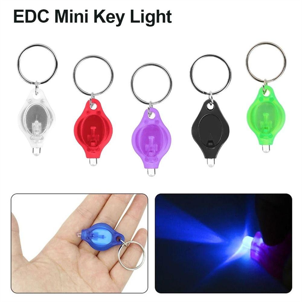 

Cool White LED Flashlight Torch Emergency Mini Key Ring Light Keychain Light Outdoor Sports фіолетовий