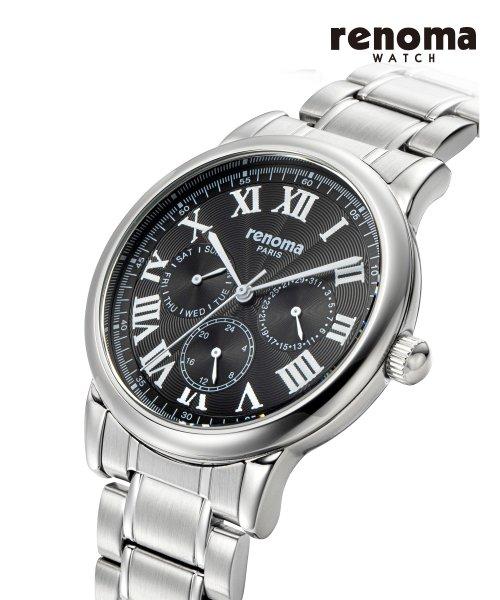 [renoma] renoma Multi-function Men s Metal Wristwatch Black RE-605 none