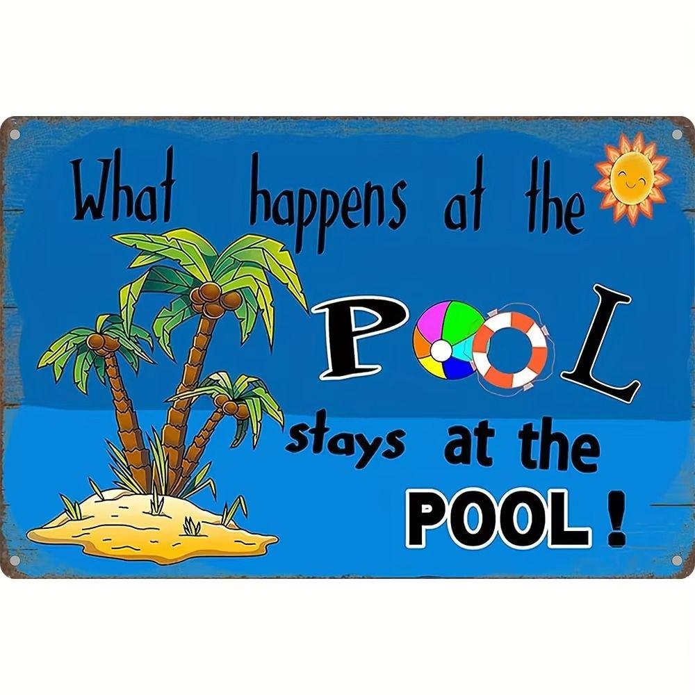 Tin Art Wall Decor Metal Painting 20x30cm Home Ornament