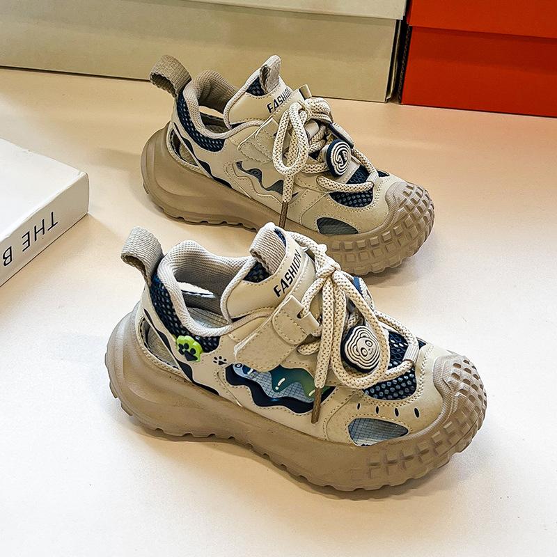 Soft-soled Children's Shoes Breathable Mesh Casual Shoes Non-slip Boys' Sports Shoes Hollow Frame Shoes