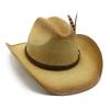 Three - Point Grass Hand - Woven Western Cowboy Hat for Men and Women, Seaside Vacation Sunshade