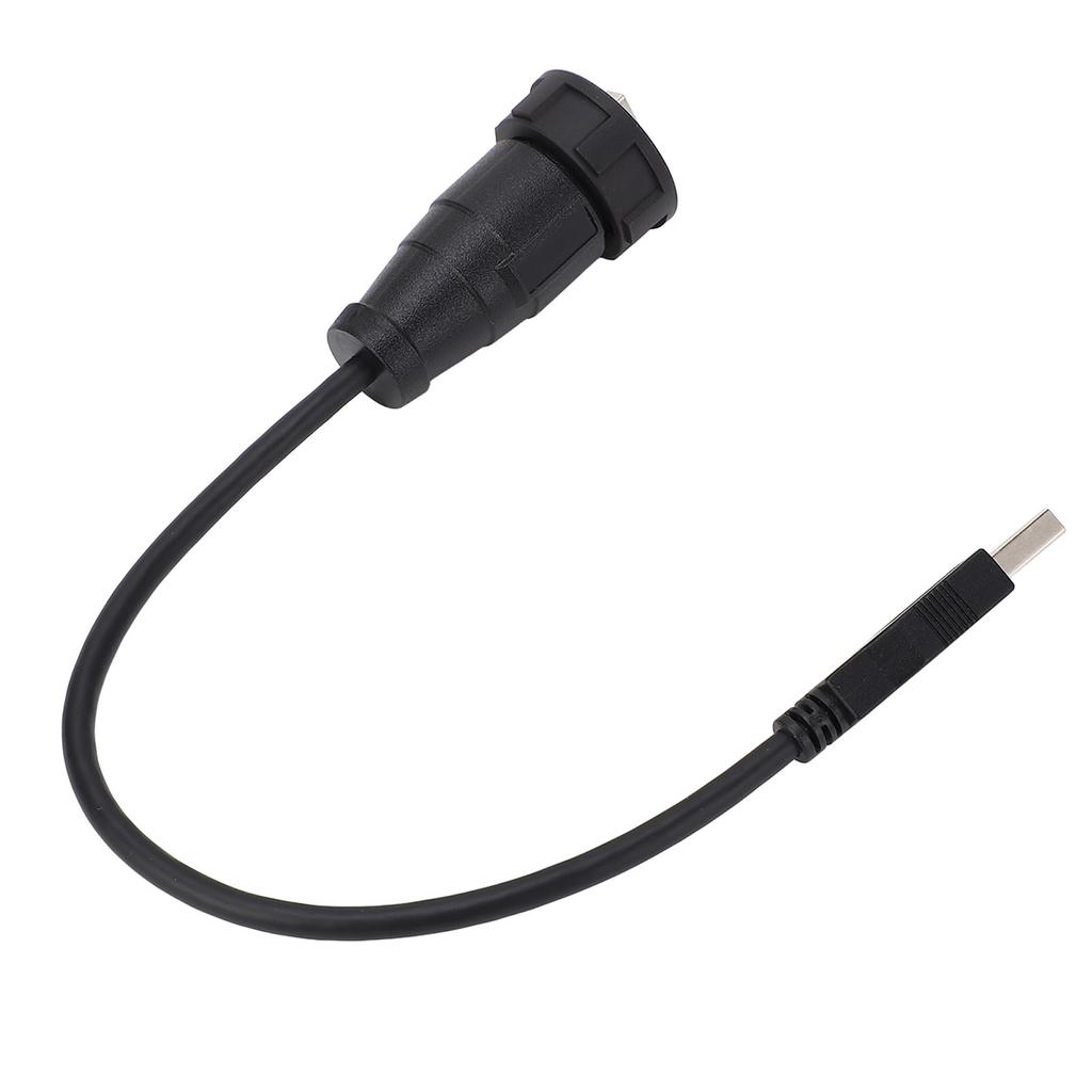 USB3.0 Water Proof Connector 0.3meter Length Snap On Type Straight Plug USB Male Panel Mount