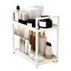 Double-Layer Desktop Storage Rack for Perfume, Cosmetics, Bathroom, Dressing Table, and Kitchen Organization