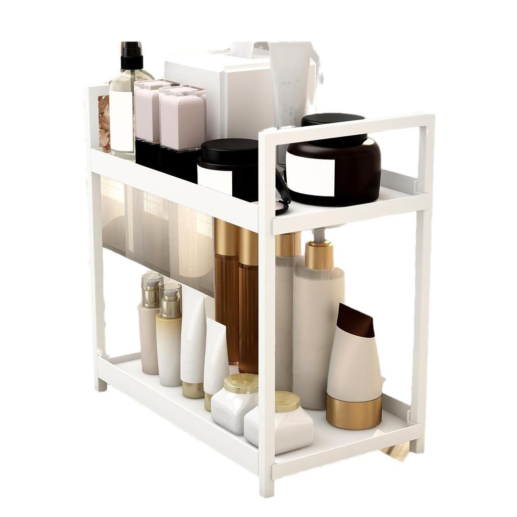 Double-Layer Desktop Storage Rack for Perfume, Cosmetics, Bathroom, Dressing Table, and Kitchen Organization