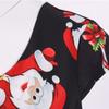 Women Vintage Short Sleeve Christmas 1950s Housewife Evening Party Prom Dress