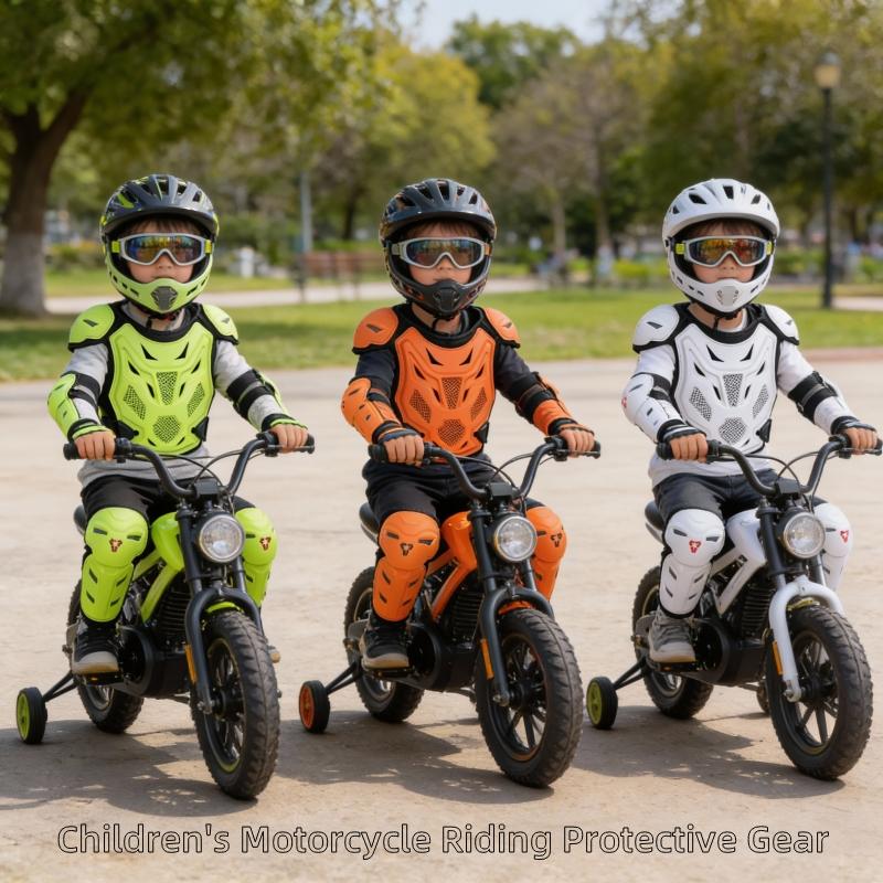 Kids Motorcycle Riding Body Armor/Elbow Knee Protector Children Motocross Back Vest Chest Off-Road Moto Cycling Protective Gear