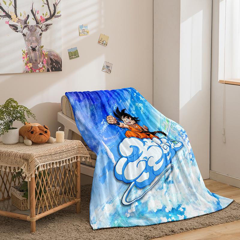 Cartoon Day Man Dragon Ball Series Double Sided Flannel 3D Digital Printing Blanket Blanket