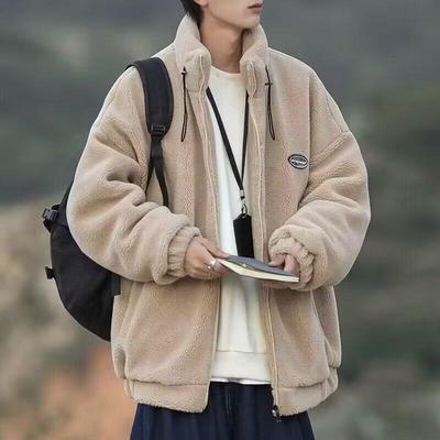 Men's Trendy Lambswool Cotton Jacket - Autumn/Winter Loose Casual Versatile Outerwear