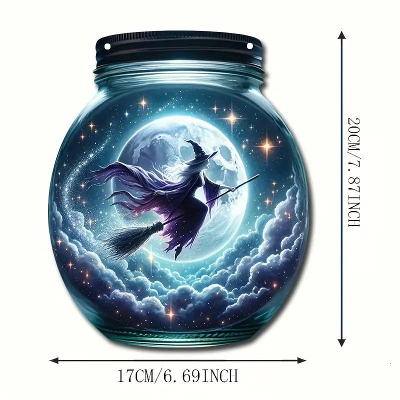 

1pc Gothic Halloween Window Hanging Decoration, Acrylic Sign, Four Seasons Decoration, with Wall Hanging, Novelty Home Decor 17*20cm