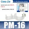 Zylinder SC CS1-F U mit Magnet schalterhalterung CMSG, Befestigungswinkel MBB und Zylinderzubehör D-A93 SU.