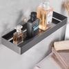Grey Bathroom Storage Holder Chrome Bath Shower Shelf SUS304 Black Bathroom Corner Shelf Wall Mounted Kitchen Storage Holder
