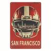 San Francisco 49ers Metal Sign 8x12 Inch Rustic Tin Plaque Vintage Wall Art Decor for Man Cave