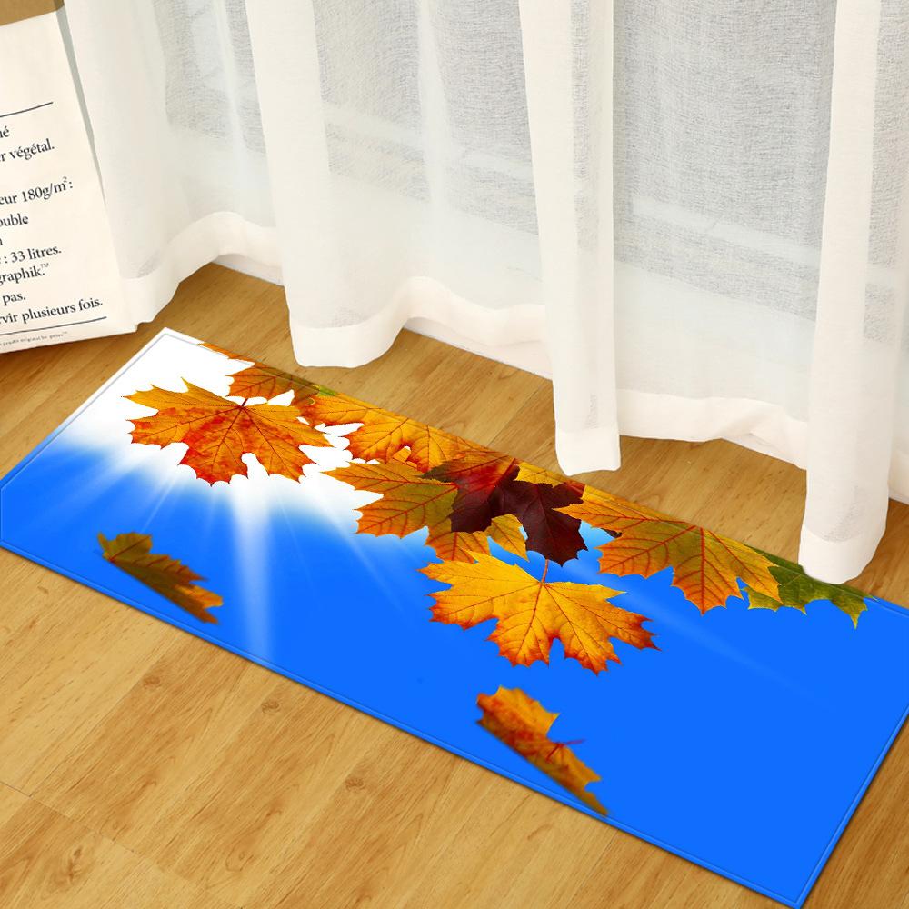 3D Digital Printing Bathroom Non-Slip Door Mat Kitchen Absorbent Strip Bedroom Floor Mat Yoga Mat Living Room Carpet