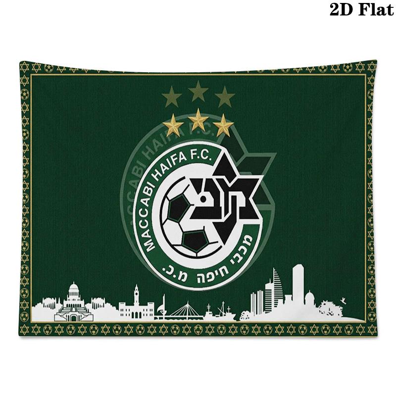 Haifa FC Wall Tapestry Aesthetic Wall Hanging Printed Fabric Blanket Decorative Tapestries for Bedroom Living Room Home Decor