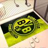 Borussia Dortmund Print Rug, Washable Floor Carpet, For Entryway Dorm Laundry Room Office Study, Home Decor Birthday Christmas Gift