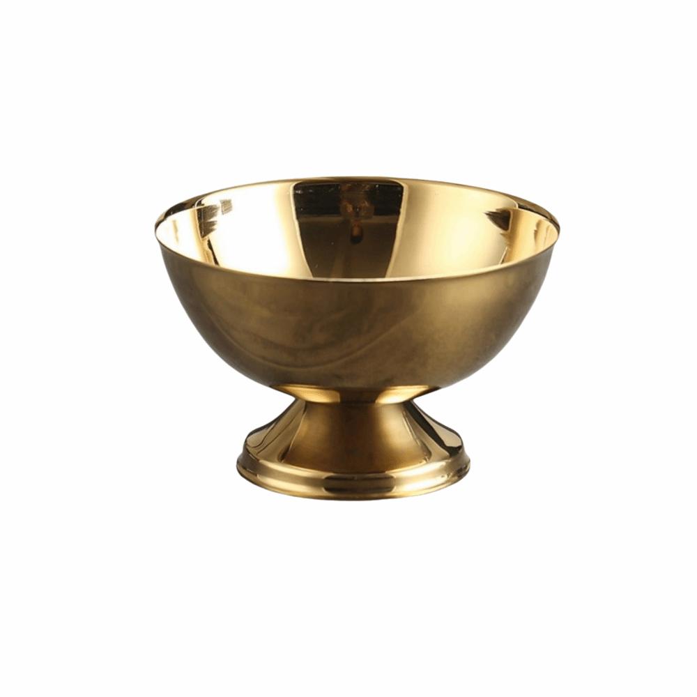 Food Grade Ice Cream Cup Stainless Steel Pudding Dessert Bowl Stemmed Fruit Plate Bar Tableware