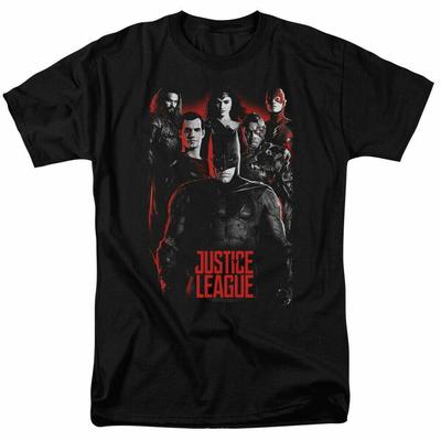 Justice League The League T Shirt Licensed Comic Book Movie Tee New Black Unisex T-Shirt