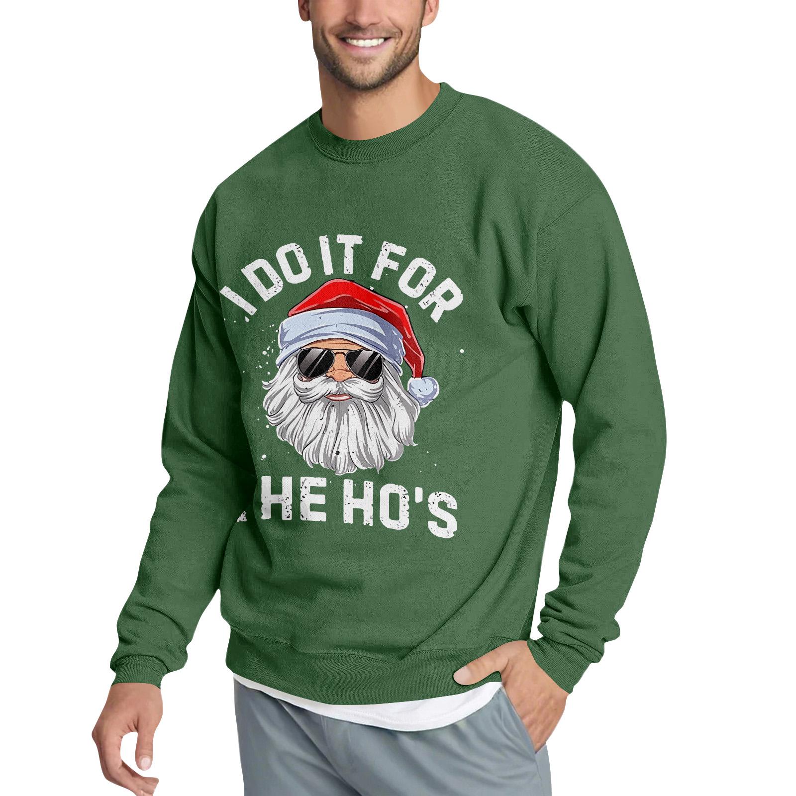 

Christmas Print Loose Men s Hoodie XXL