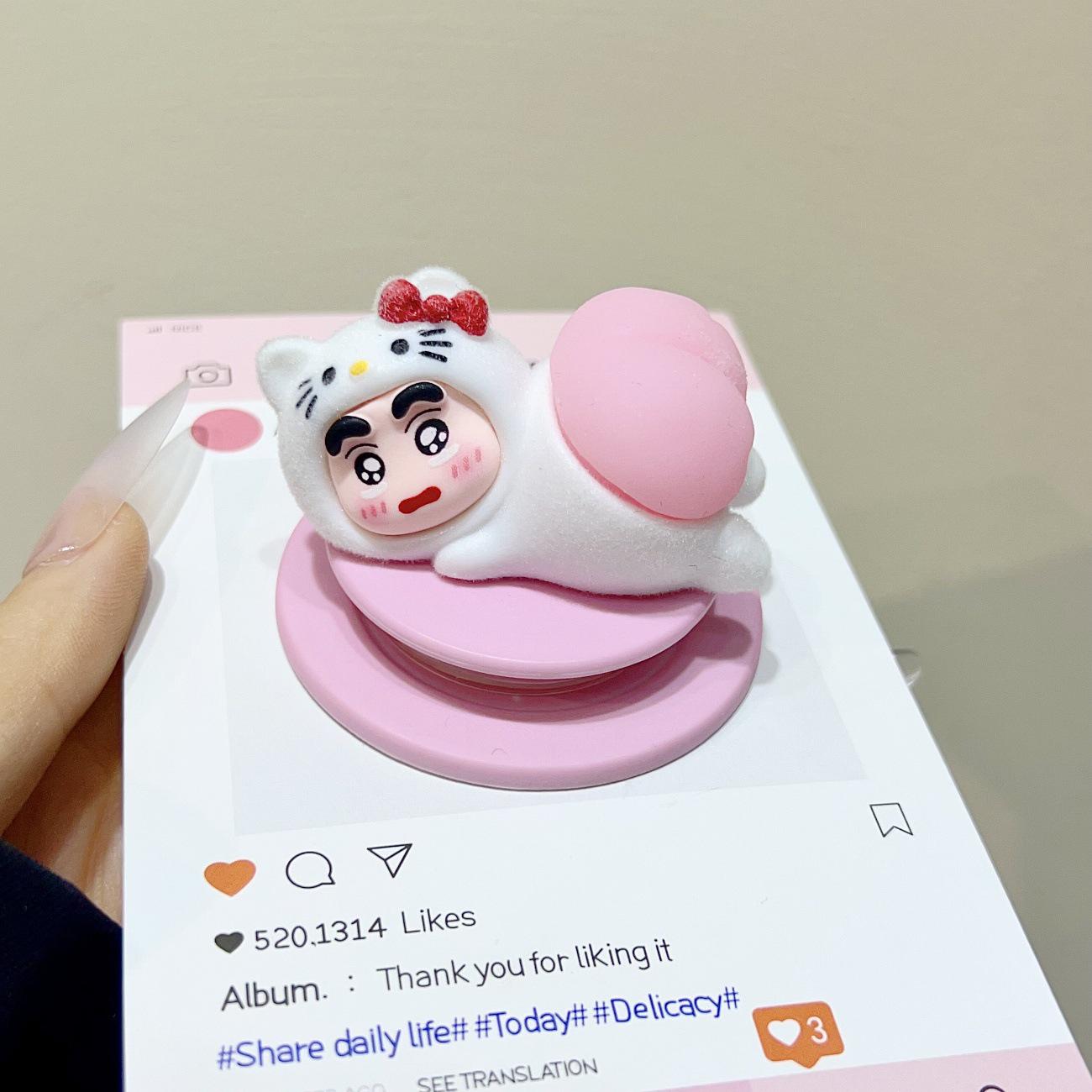 Cute Cat Magsafe Magnetic Phone Holder with Strong Retractable Airbag