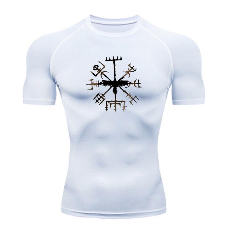 Men's Compression Fitness Sport T-shirt, Mystical Norse Viki